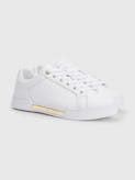 monogram embossed leather trainers